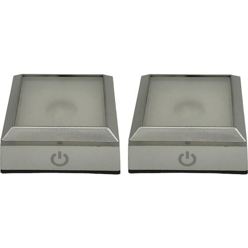 Crystal LED Light Base Multicolor Changing Pedestal Color Show Stand Lighted Display Plate AC Power for 3D Glass Art