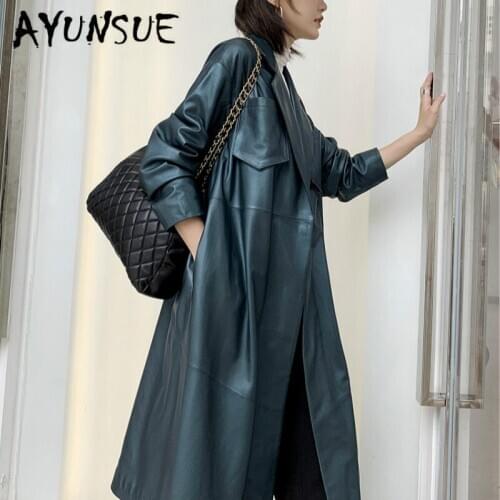 Real Leather Jacket Sheepskin Coat Women Clothes 2020 Genuine Leather Coat Loose Spring Autumn Coat Women GGS19C1006 YY2397