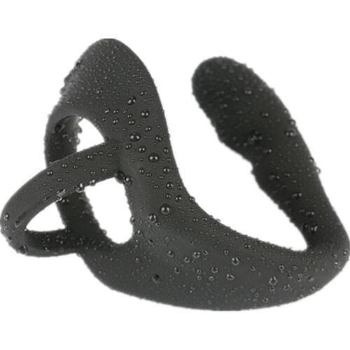 Wear-type Male Prostate Massager Butt Plug Silicone Anal Cock Ring Sex Toys For Men