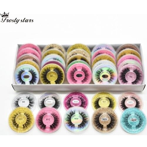 Natural Lashes Thick False Eyelashes Wholesale Handmade 3d Fluffy Mink Lashes Vendors Short Premium Fake Eyelashes In Bulk