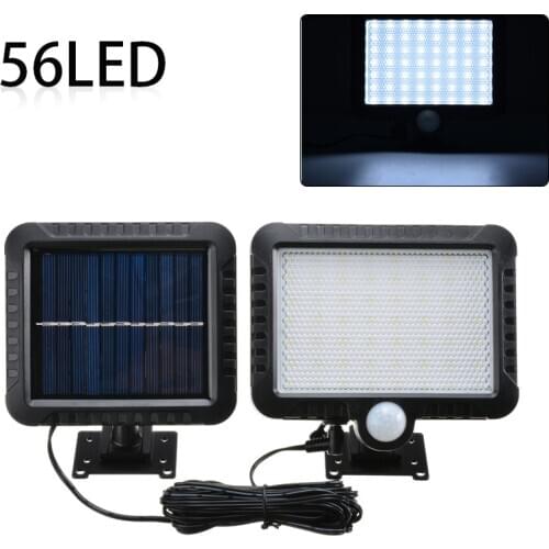56 LED Solar Light Outdoor Lighting Yard Powered PIR Motion Sensor Light Security Flood Lamp Garden Decoration Solar Wall Lamp