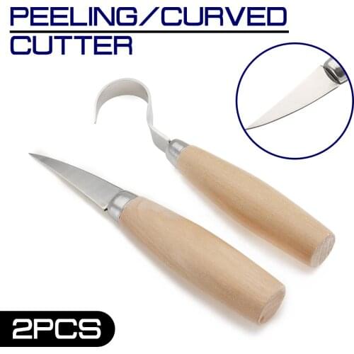 Hook Knife Whittling Beaver Craft Woodcut Woodworking Craft Graver Cutter DIY Hand Tool Wood Carving Tool Set
