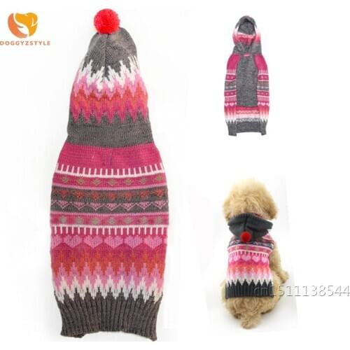 Dog Clothes Winter Warm Snowflakes Sweater Puppy Cat Pet Jacket Coat Pets Costumes For Small Dogs Teddy Chihuahua