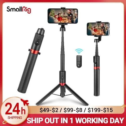 SmallRig Portable Wireless Selfie Stick Bluetooth Compatible Foldable Mini Tripod For IPhone /Huawei Remote Control Tripod 3375