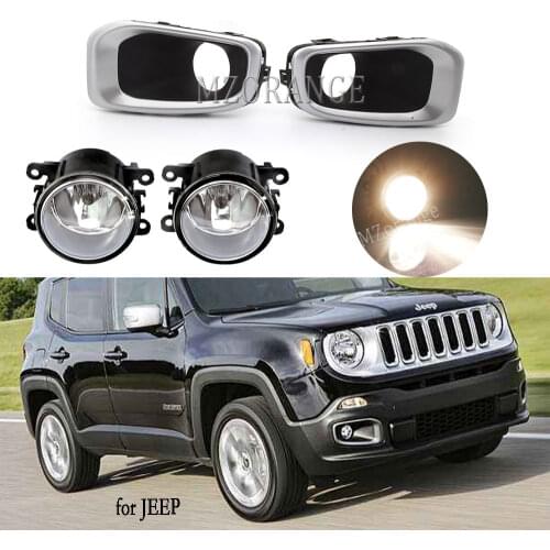 For Jeep Renegade 2015-2018 fog lights headlight cover fog light frame headlights fog lamps foglights foglight Grille Grilles