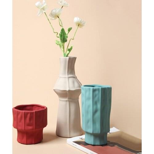 Nordic Light Luxury Creative Hydroponic Vase Ceramic Flower Arrangement Decoration Home Living Room Decoration Selling