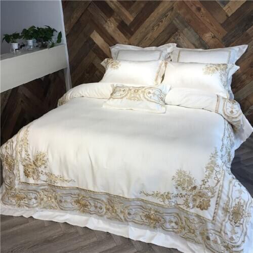 Luxury 4/6pcs 100%Egyptian cotton Royal Bedding sets Queen King size Duvet cover Bed sheet set Pillowcase