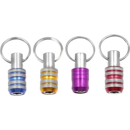 1/4" Hex Shank Screwdriver Bits Holder Extension Bar Drill Screw Adapter Quick Release Easy Change Keychain Socket wrench