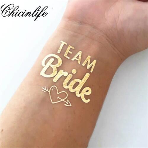 1Pcs Bride Temporary Tattoo Bachelorette Party bride tribe Flash Tattoos Bridesmaid gift bridal shower wedding decoration