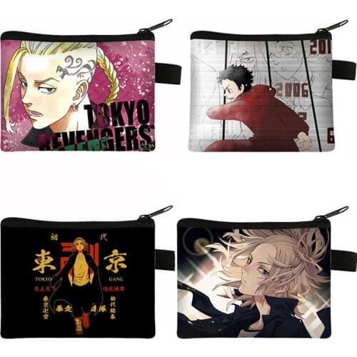 Japan Cartoon Tokyo Avenger Printed Coin Purse Casual Mini Shopping Bag Cute Children Wallet Small Handbag Keys Holder Bags Gift