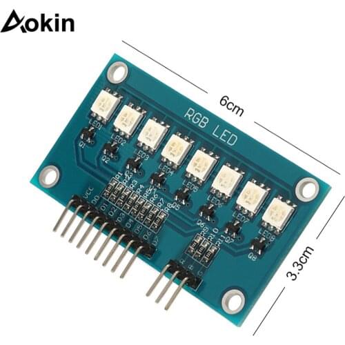 10PCS/LOT 5050 RGB Full-color LED/Water Lamp Module Microcontroller Running Water Light for Arduino