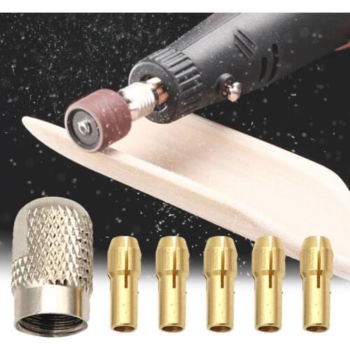 11pcs Drill Chucks Bits Brass Collets Mini Drill Chuck for Dremels Rotary Tool 16mm Dia 0.5mm-3.2mm Power Tool Accessories