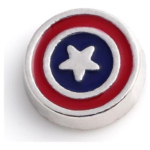 20Pcs/lot Shield Floating Charms Hand-made DIY for Glass Lockets