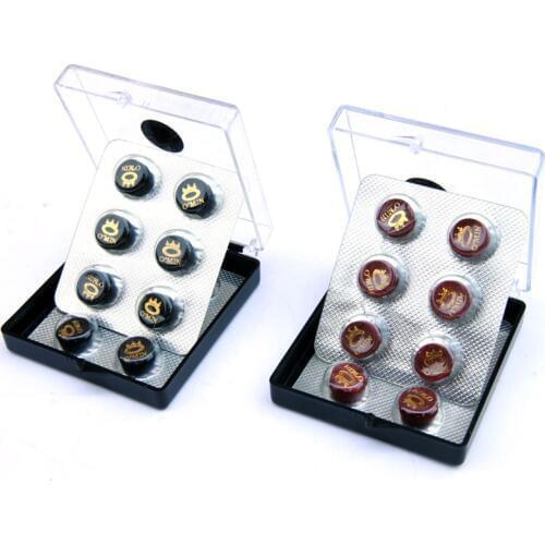 6 Pcs/lot Original Multi-layer Omin Snooker Cues Tip 10.5mm Professional Snooker Billiard Accessories Red Black 2016