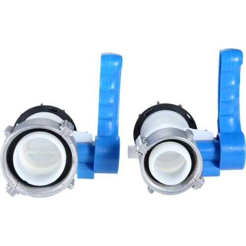 Aluminium IBC Tank Valve Male Dn40 Dn50 Manual Tank Ball Garden Water Connectors Acid Alkaline Corrosion Resistance