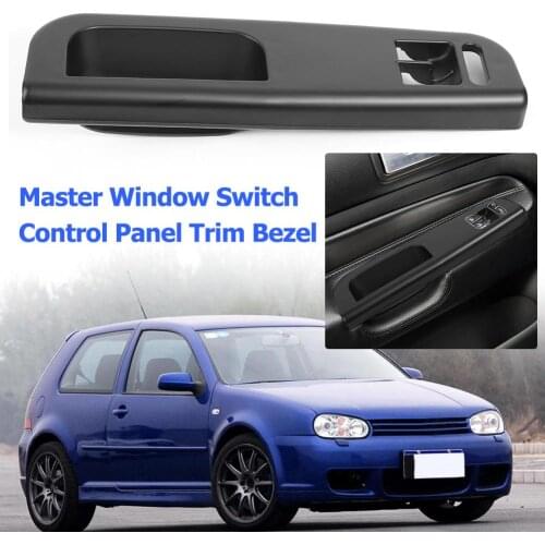 Car Master Window Switch Control Panel Trim Bezel 3B1867171D Black for GOLF 4 PASSAT 1998-2005 2 Door Interior Door Handles