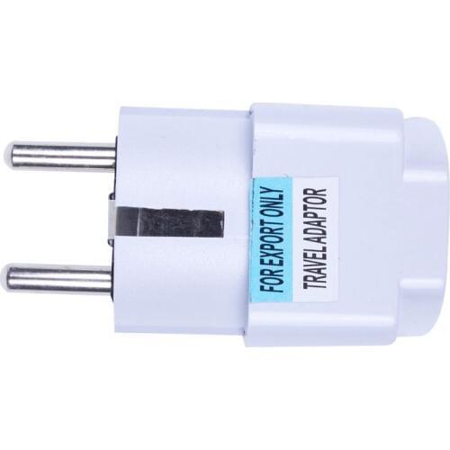 White Travel Plug Travel Adapter US / UK to EU plug 10A 250V