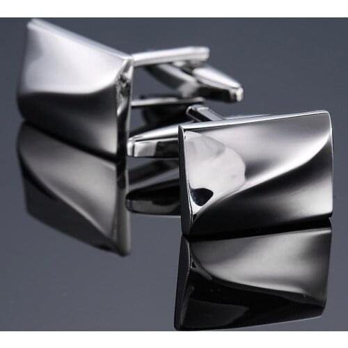Brand new high quality laser metal Cufflinks fashion suit brand jewelry Cufflinks mens business shirt badge pin gift