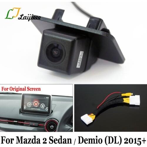 For Mazda 2 Sedan Mazda2 Demio DJ 2015 ~ 2020 / 28 Pin Reverse Camera Interface For Factory-infotainment Monitor Rearview Camera