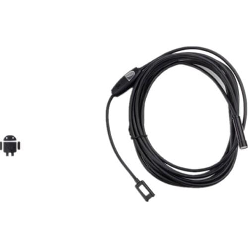 Android Endoscope Camera Can Connect with Android Smart Mobile Phone with 7mm Module Shell & 1Meter Length & Six LED Lights