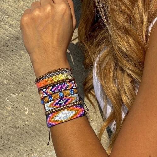 Go2boho Miyuki Bracelets Mexican Bracelet For Women Jewelry Trendy African Bead Pulsera Femme Handmade Adjustable Rope Jewellery