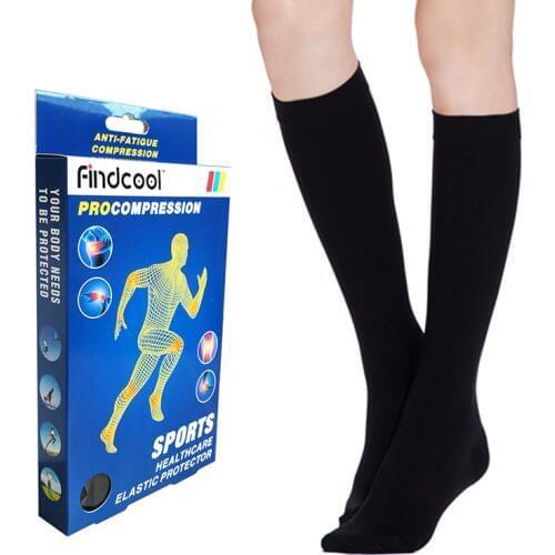 Findcool Medical Compression Knee High Socks With Closed Toe 20-30 mmHg for Yoga Socks and Sport Legwarners