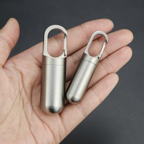 Pure titanium fastener pouch travel waterproof sealed portable storage bottle carry-on pouch