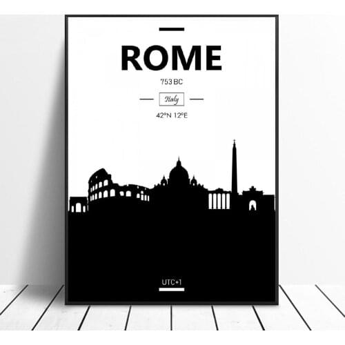 Rome Canvas Painting Wall Art Pictures Prints Home Decor Wall Poster Decoration for living Room No Frame