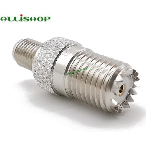 1Pcs SMA Female to Mini UHF Female RF Coaxial Adapter Connector for Amateur Radio Citizens Band Radio Marine VHF Radio