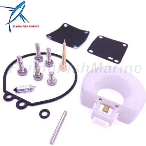 Carburetor Repair Kit 6G1-W0093-00-00 18-7765 for Yamaha 3HP 6HP 8HP 6CMH 6DMH 8CMH Boat Motor