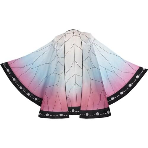 Anime Demon Slayer Kochou Shinobu Cosplay Costume Cloak Outfits Halloween Carnival Suit