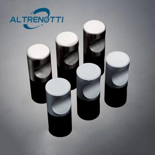 Round Furniture Cabinet Handle Aluminum Silver Matt Drawer Kitchen Cupboard Knob Wardrobe Modern Simple Door Pull Hardware