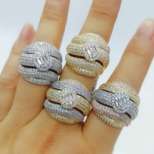 Bride Talk New Arrivals Women Finger Ring For Wedding Engagement AAA Cubic Zirconia Dubai Bridal Jewelry Accessories Quality A