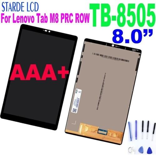 Original New 8.0" LCD For Lenovo Tab M8 PRC ROW TB-8505X TB-8505F TB-8505 LCD Display Touch Screen Digitizer Assembly