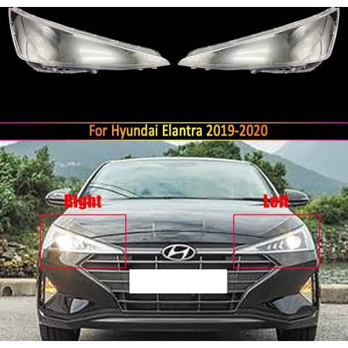 Front Headlight Lens For Hyundai Elantra 2019 2020 Headlamp Cover Replacement Car Light Auto Shell Transparent Lampshade