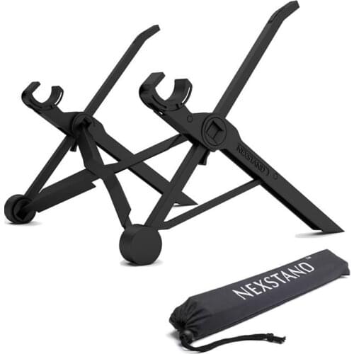 Portable Laptop Stand 8 Height Adjustable 360 Natural Air Cooling Universal Compatibility Folding Expanding for Bed Desk Health