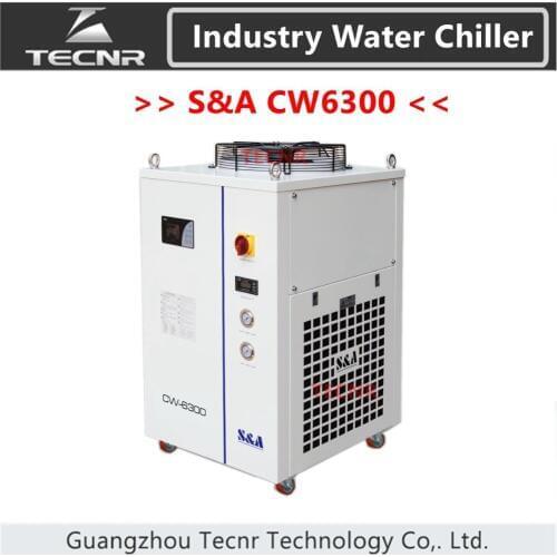 S&A CW6300 industrial water cool chiller for laser machine cooling co2 laser tube 8500w capacity