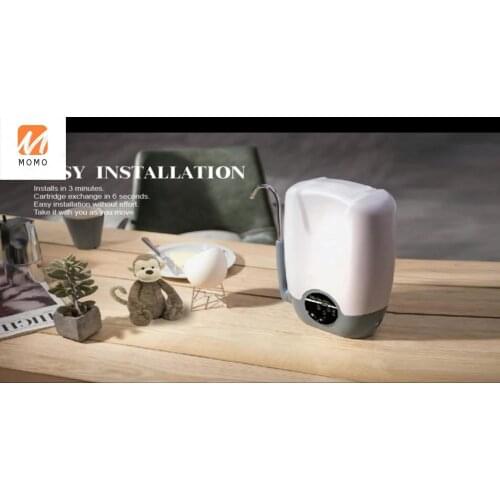 Simple installation with no waste water discharge 2 stage UF counter top water filter