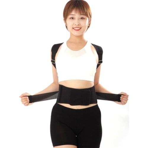 Adjustable Back Posture Corrector Brace Support Belt Clavicle Spine Back Shoulder Lumbar Posture Correction S-XXL