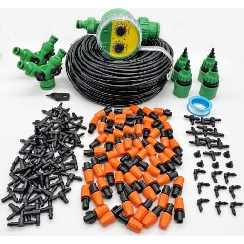 50M Garden Watering System Micro Drip Irrigation System For Greenhouses Self Automatic Misting Dripping Watering Kit