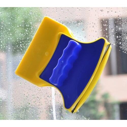 Magnetic Window Double Side Glass Wiper Cleaner Cleaning Brush Pad Scraper