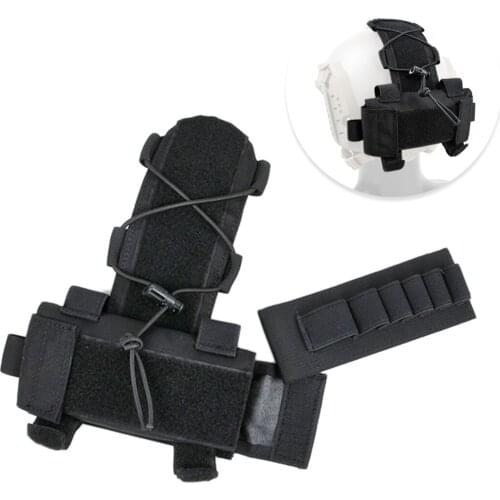 TMC AF Battery Pouch Tactical Paste Attached Pouch Battery Case for Helmet - Black