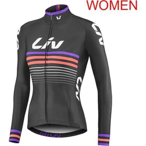 2019 Women Pro Team Cycling jersey cycling clothing Spring Autumn mtb bike Tops ropa ciclismo long sleeve bicycle shirt Y052001