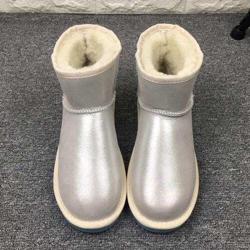 Top Quality Australia Classic Ankle Boots Natural Fur Sheepskin Wool Women Snow Boots Non-slip Genuine Leather Warm Winter Boots