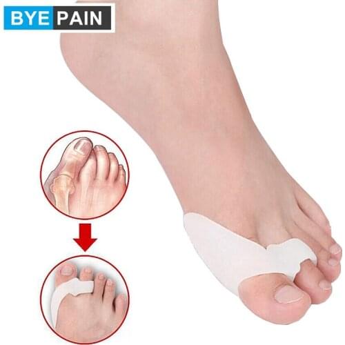 1Pair Big Toe Separator Hallux Valgus Bunion Corrector Orthotics Pedicure Feet Bone Thumb Adjuster Correction Toe Straightener