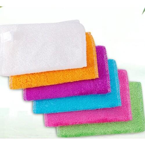 1PC Magic Bamboo Fiber Anti-grease Dish Cloth Washing Towel Kitchen Household Scouring Pad Cleaning Rags Accessories for Home