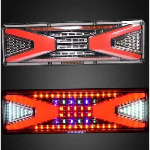 33cm 24V LED Truck Rear Tail Light Trailer Stop Lorry Bus Brake Reverse Turn Traffic Indicator Lamp Waterproof Warning Light