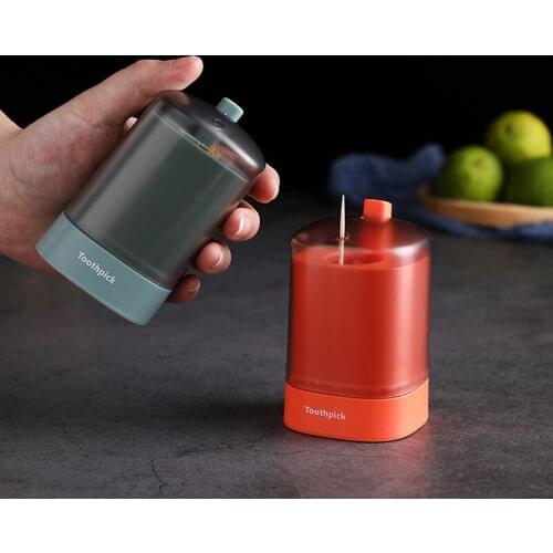 Automatic Area Type Toothpick Box Smart Toothpick Box Creative Living Room Household Plastic Toothpick Container