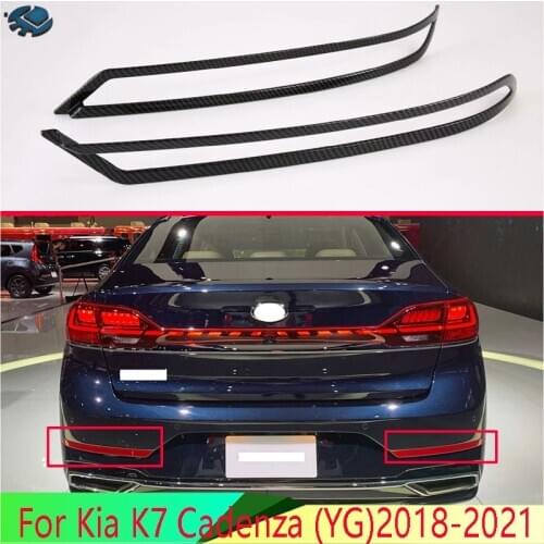 For Kia K7 Cadenza (YG)2018-2021 Car Accessories Rear Reflector Fog Light Lamp Cover Trim Bezel Frame Styling Garnish