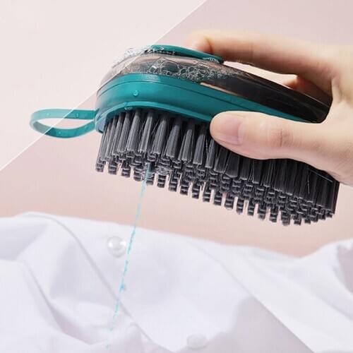 Household Laundry Brush Pot Washing Soft Brush Kitchen Dish washing Brush Automatic Liquid Addition Shoe Cleaning Brush